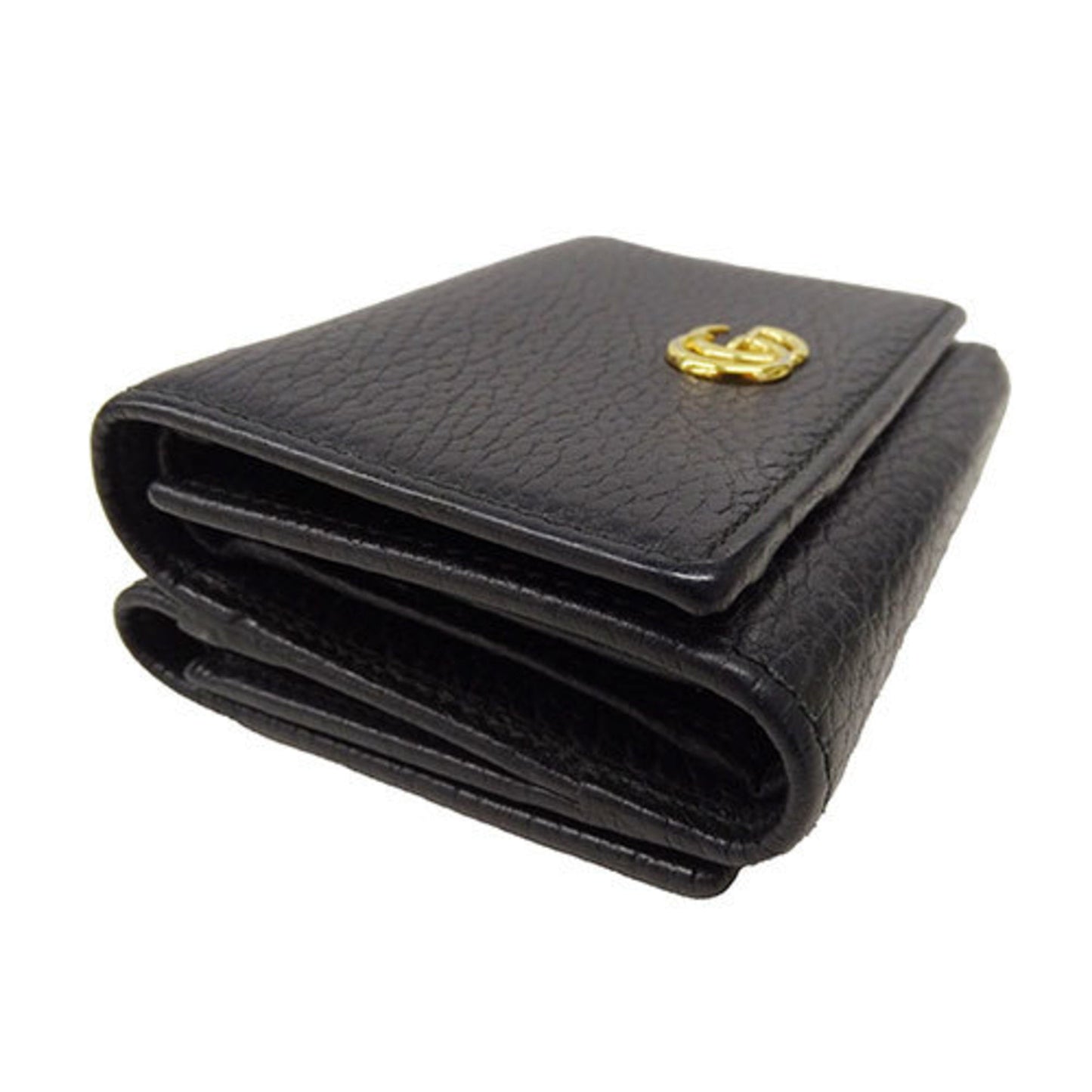 Gucci Black Leather Wallet (Tri-Fold)