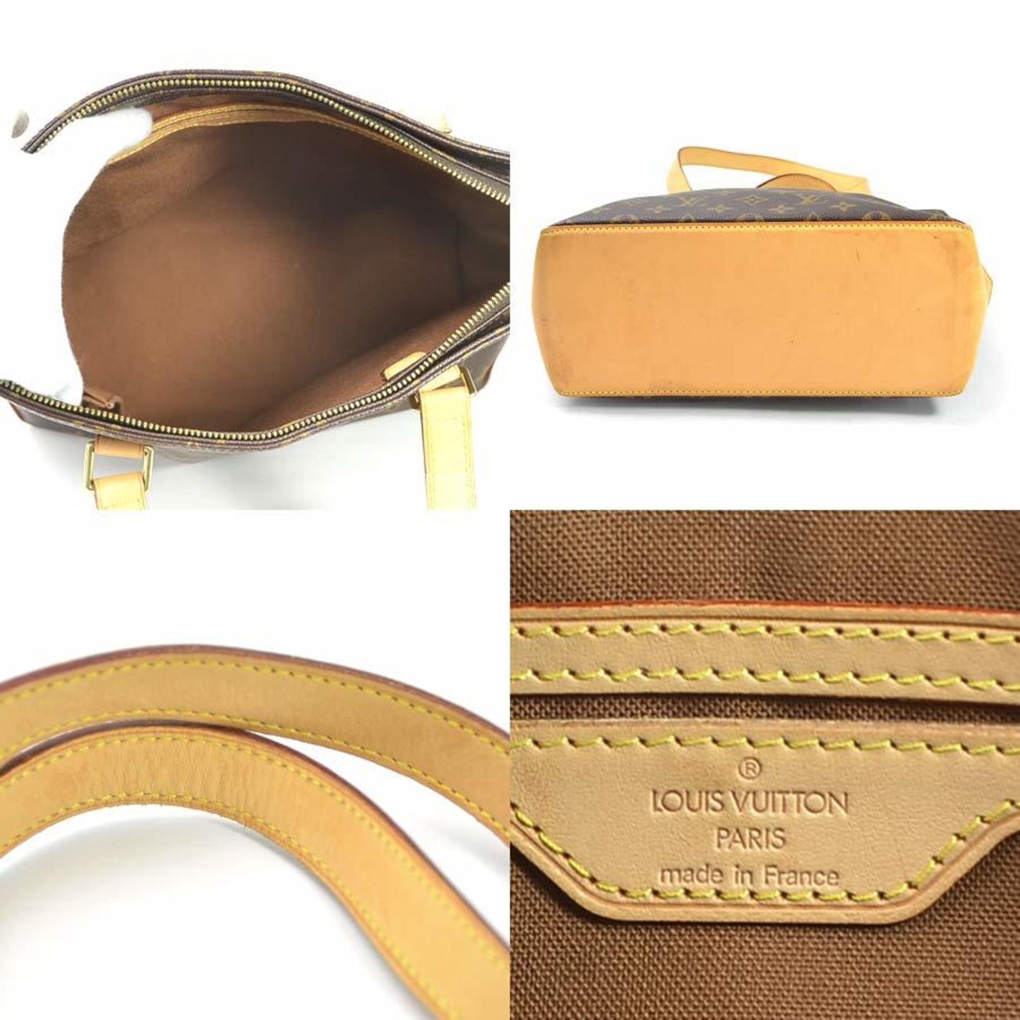 Louis Vuitton Shoulder Bag Tote Monogram Piano Brown Canvas Ladies M51148