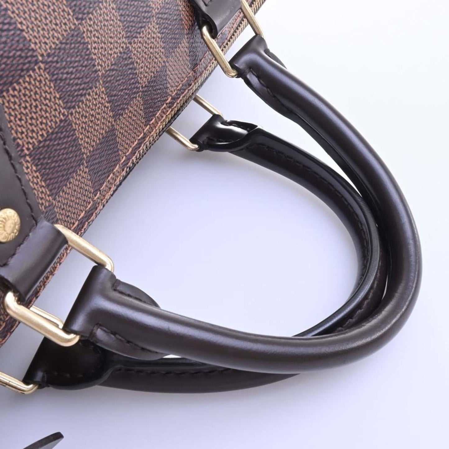 LOUIS VUITTON Damier Speedy 35 Boston Bag Handbag N41363 Brown Ladies