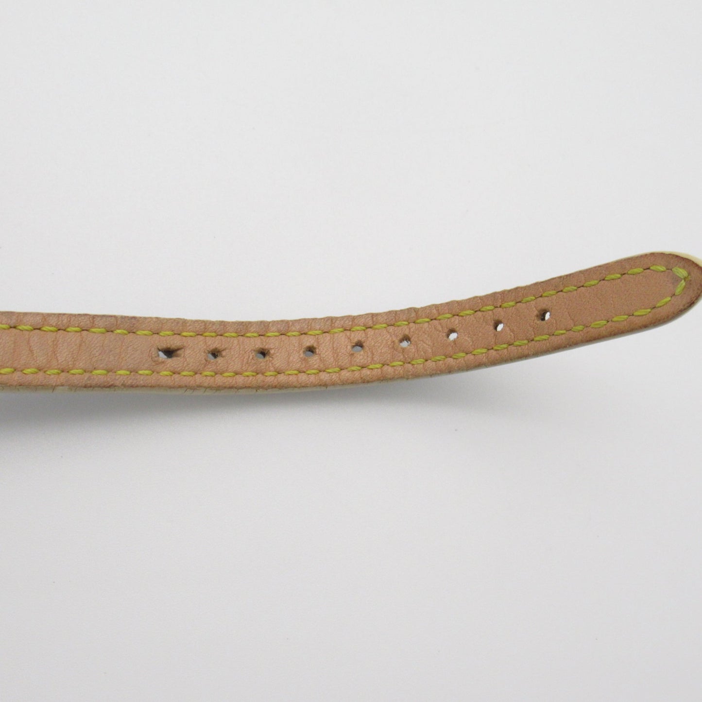 LOUIS VUITTON Tambour Wrist Watch Watch Wrist Watch Q121C Quartz White White shell Stainless Steel Leather belt Q121C