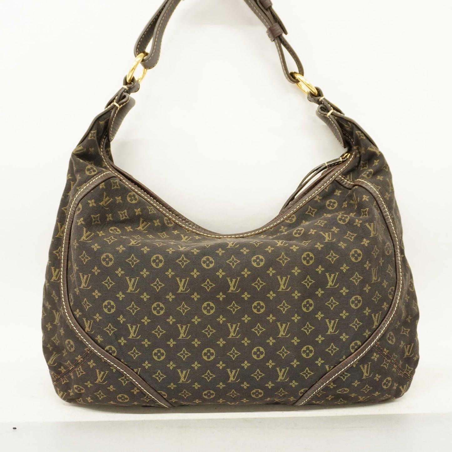 LOUIS VUITTONAuth Monogram Mini Lin Manon MM M95619 ShoulderBag Ebene