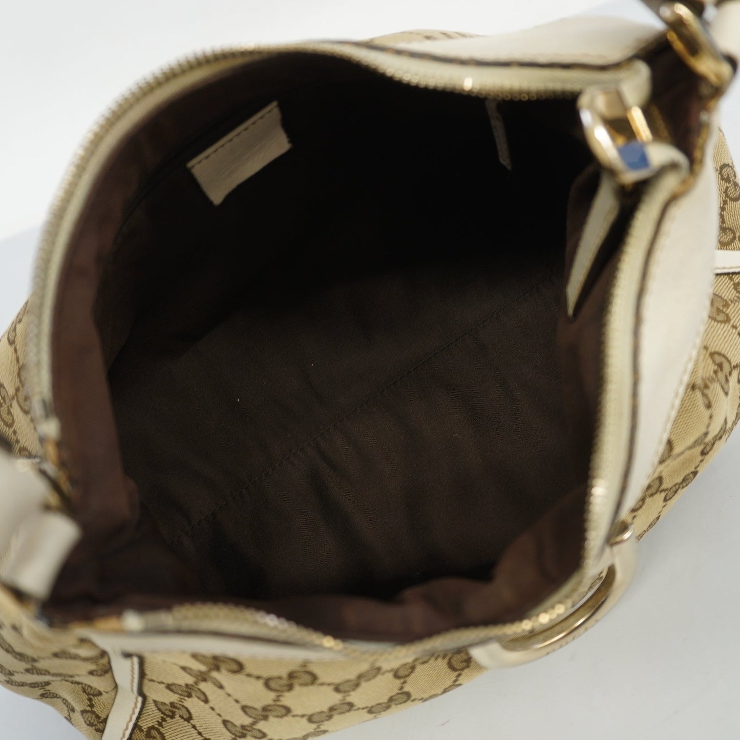 GUCCI GG Canvas Handbag 190525 Women's Handbag Beige,White