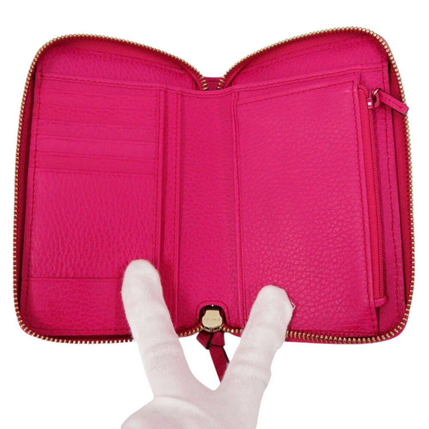 Gucci Pink Leather Coin Purse/Coin Case
