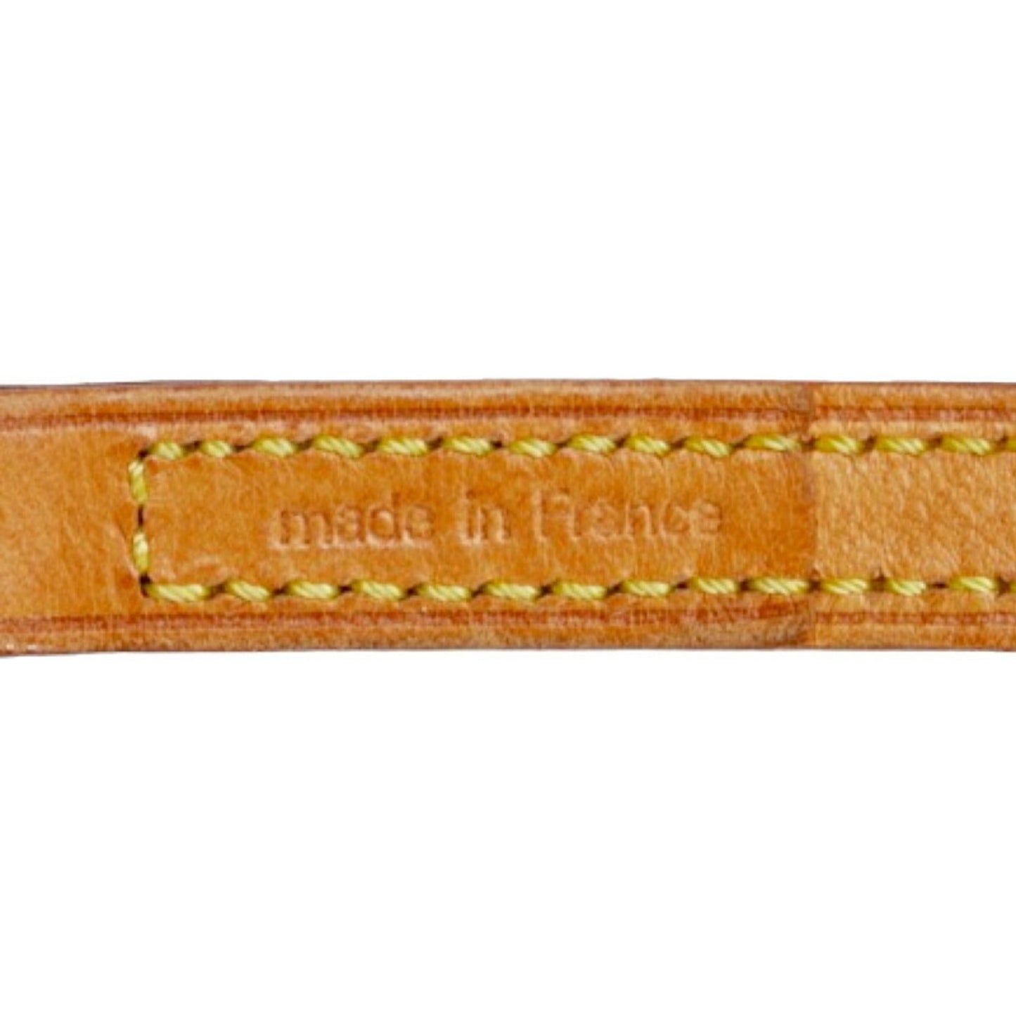 LOUIS VUITTON Shoulder Strap Brown Gold Leather Ladies