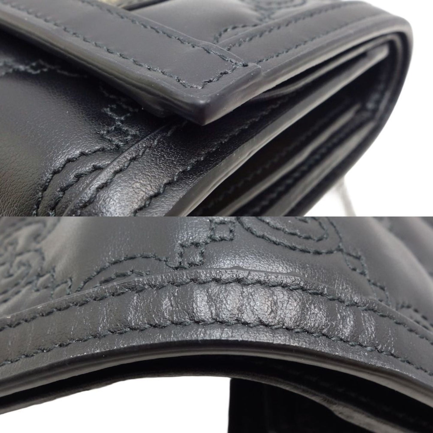 Gucci Black Leather Wallet (Bi-Fold)