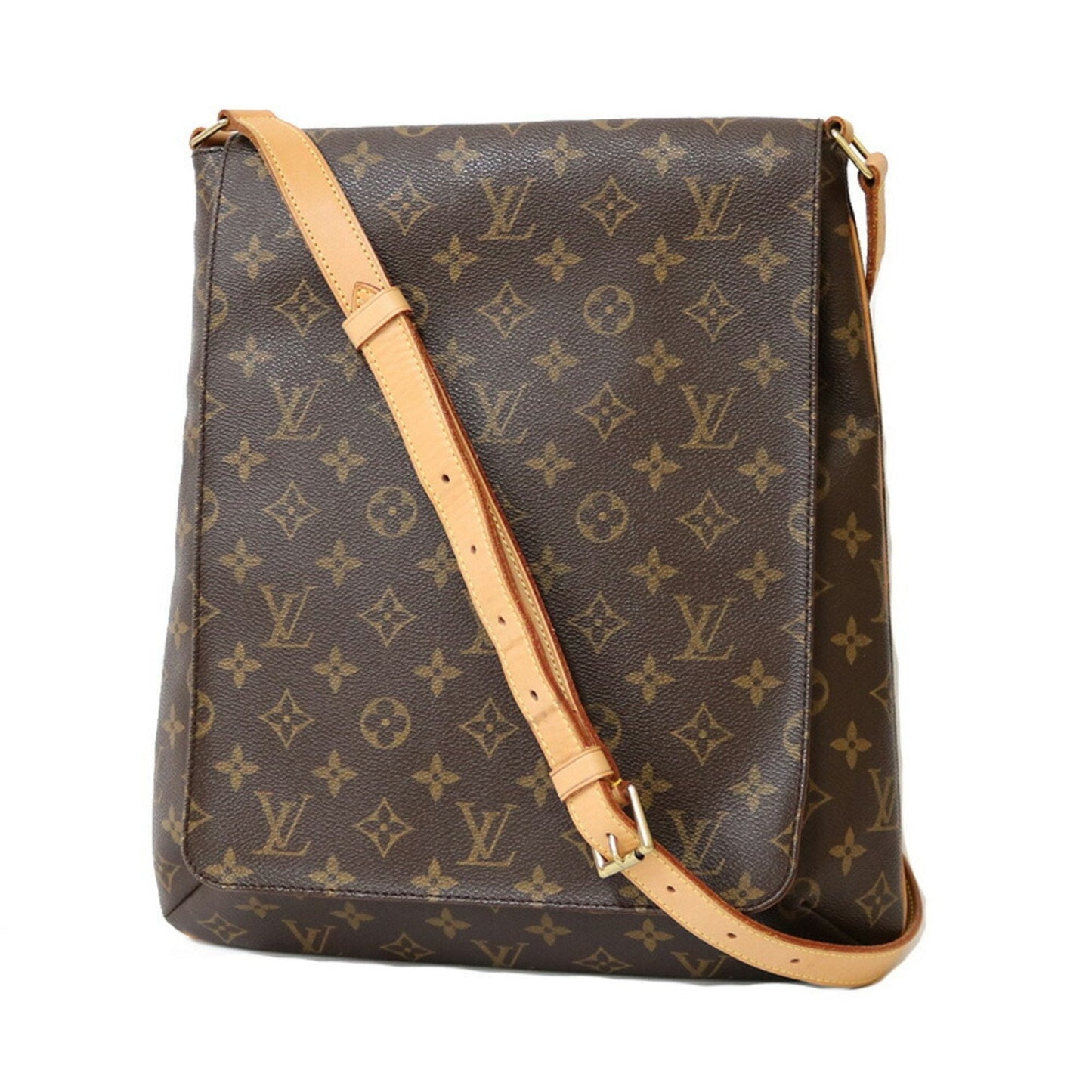 LOUIS VUITTON Shoulder Bag Monogram Musette M51256 Brown Women's Canvas