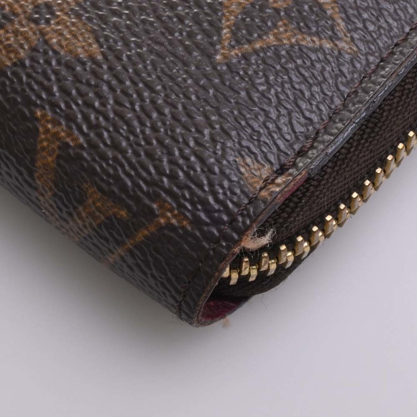 LOUIS VUITTON Monogram Zippy Long Wallet M41895 Brown Women's