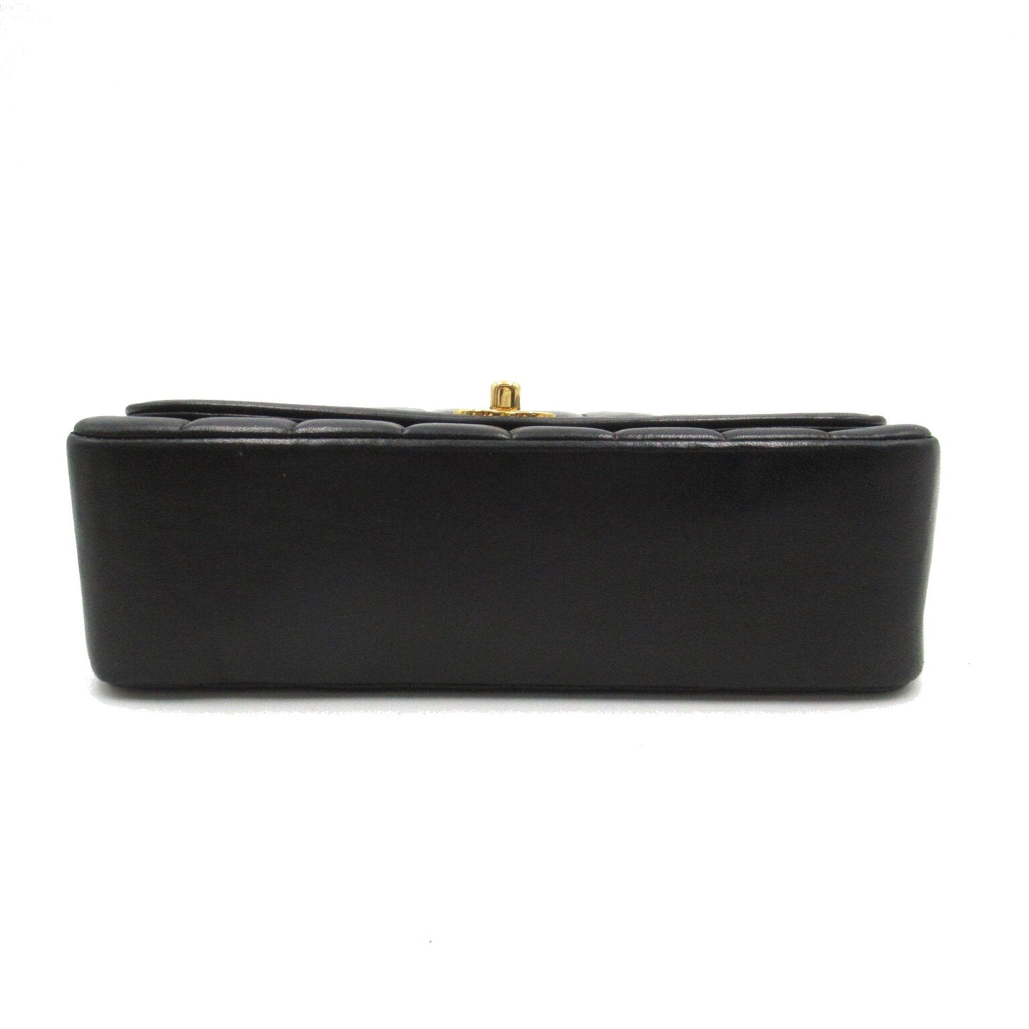 CHANEL Mademoiselle Line Chain Shoulder Black Lambskin (sheep leather)