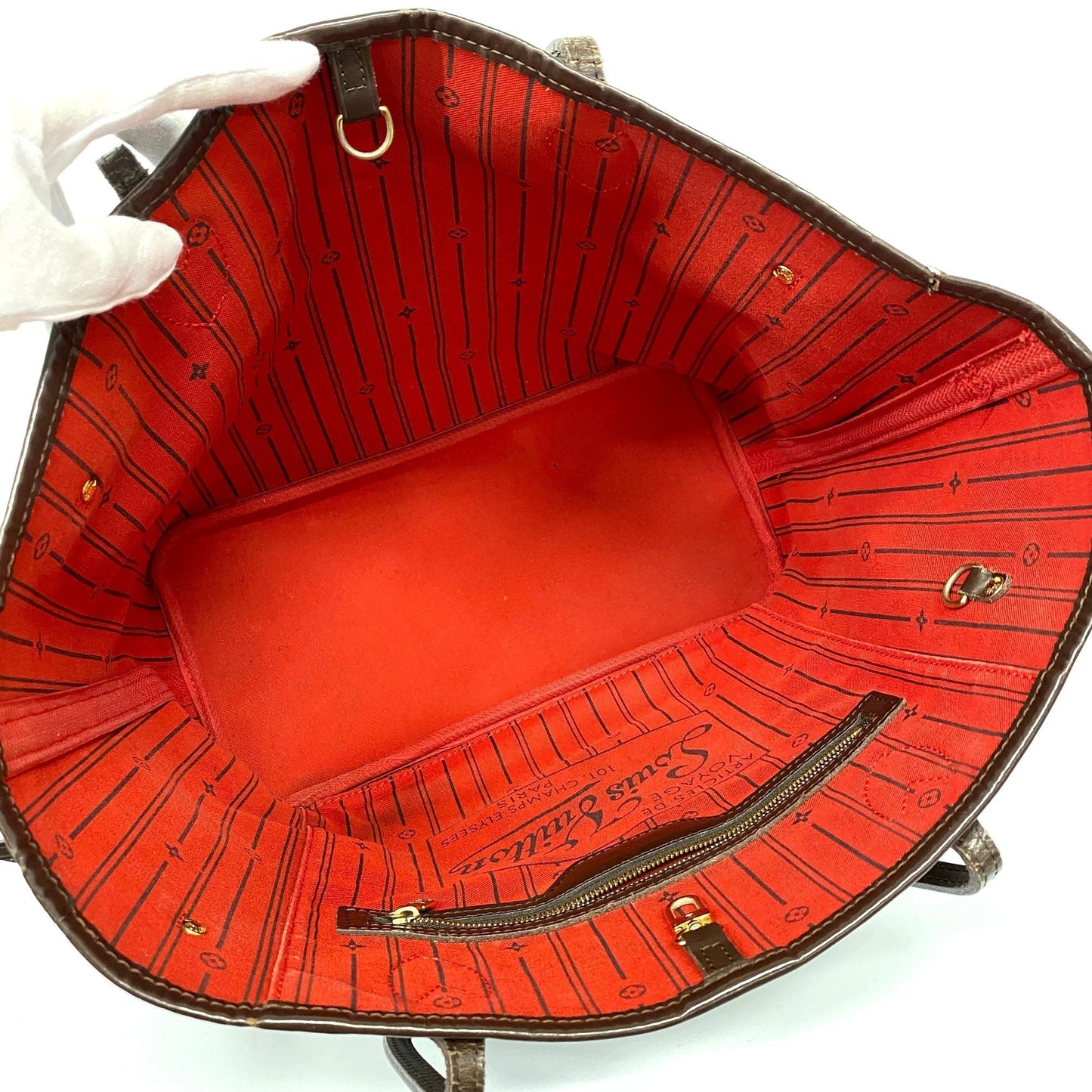 LOUIS VUITTON Auth Damier Neverfull MM N51105 Women's Tote Bag