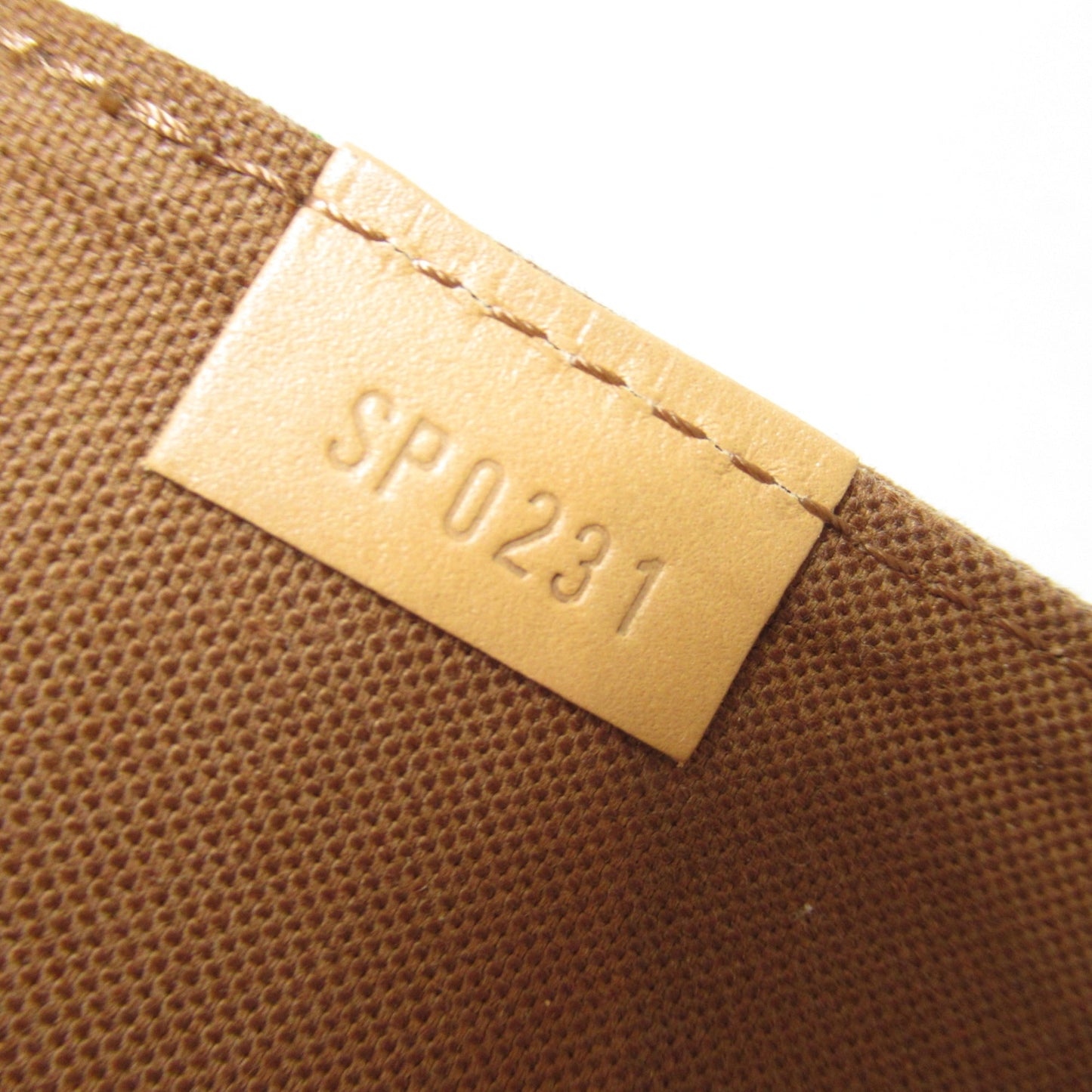 LOUIS VUITTON Petit Sac Plat Shoulder Bag Brown Monogram PVC coated canvas M81295