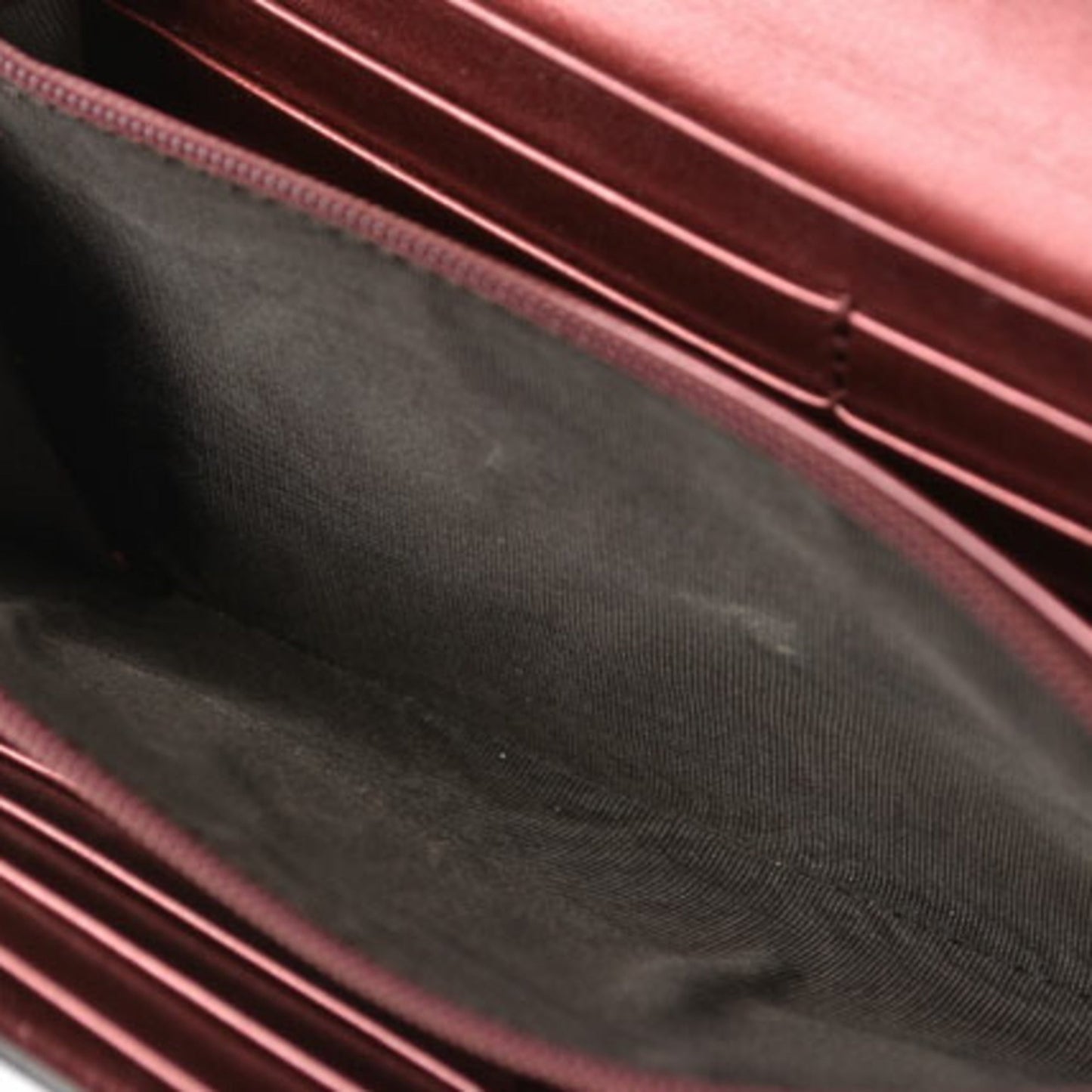 Gucci Burgundy Patent Leather Long Wallet (Bi-Fold)