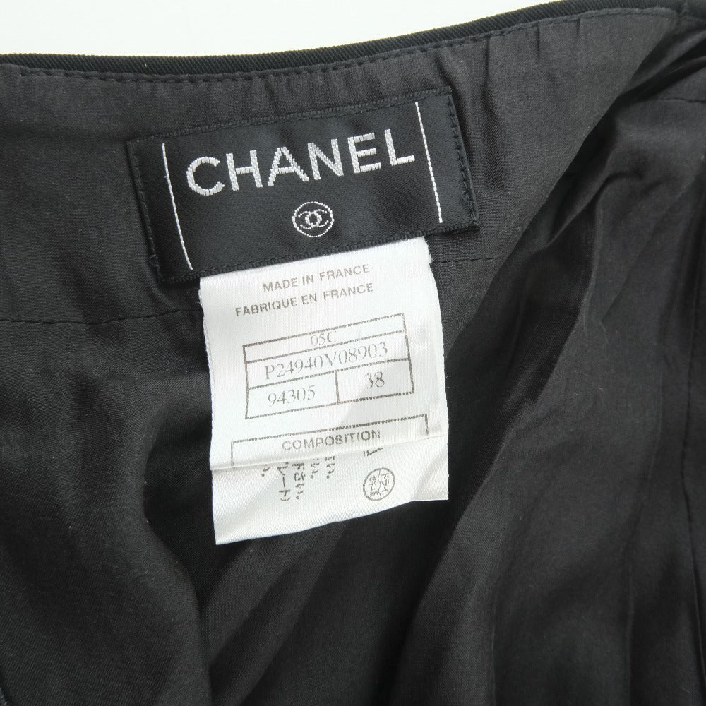 CHANEL skirt P24940V08903 wool black 38