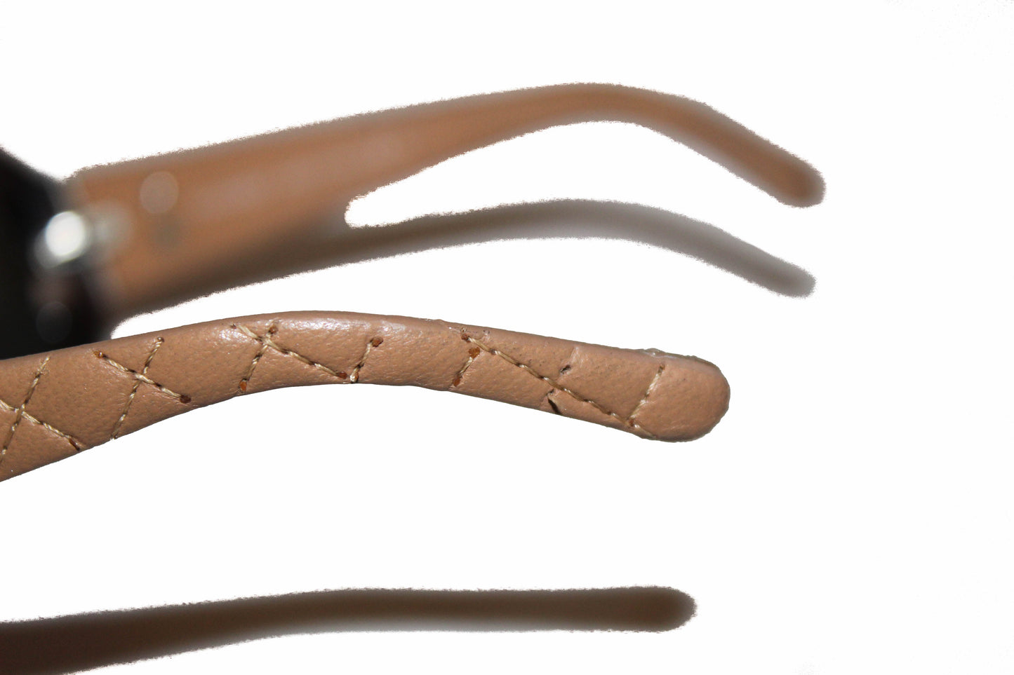 Chanel Beige Quilted Leather Sunglasses 5116-Q