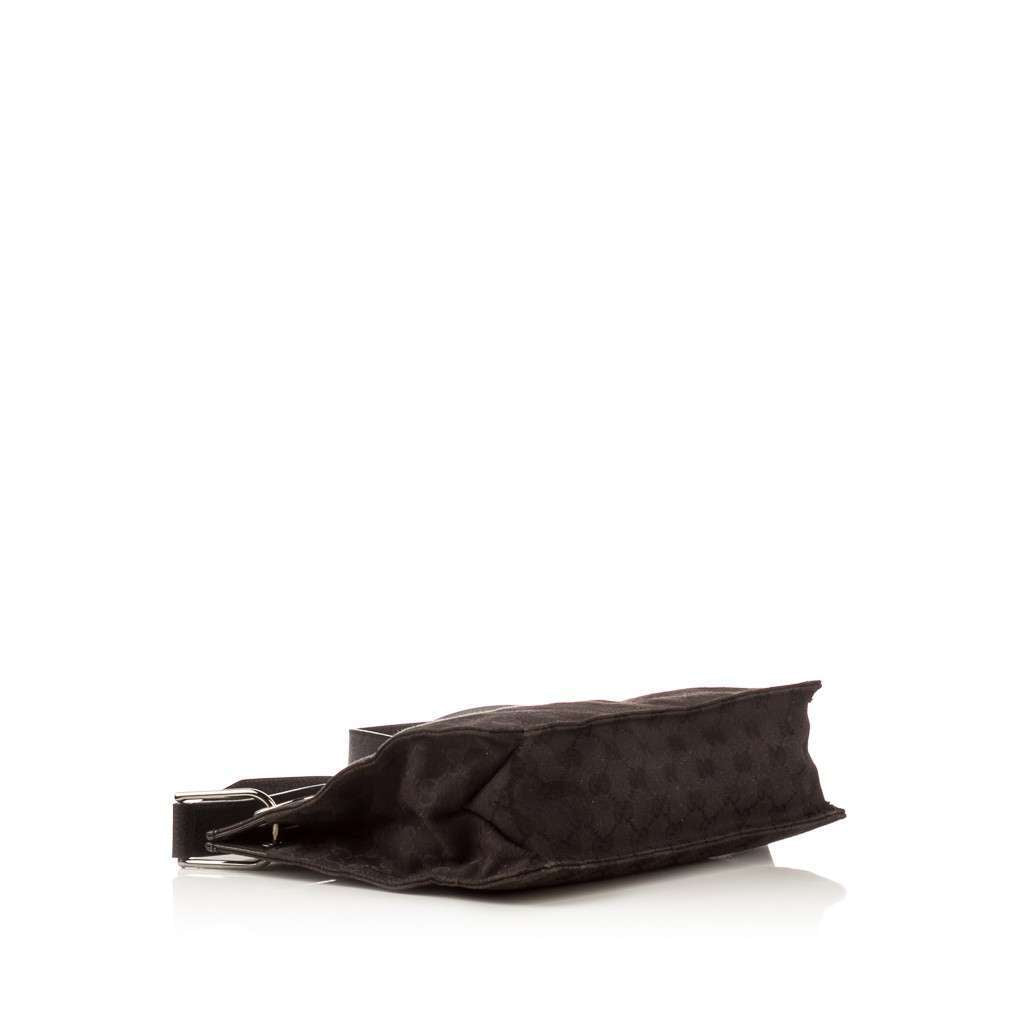 GUCCI Black GG Monogram Canvas Crossbody