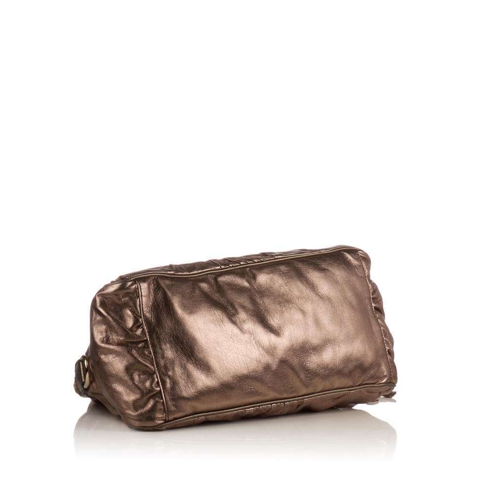 GUCCI Metallic Bronze Borsa Hysteria Hobo Bag