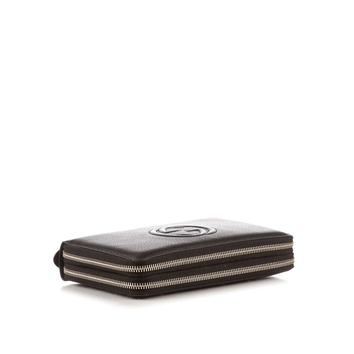 GUCCI Black Cellarius Soho Travel Document Case