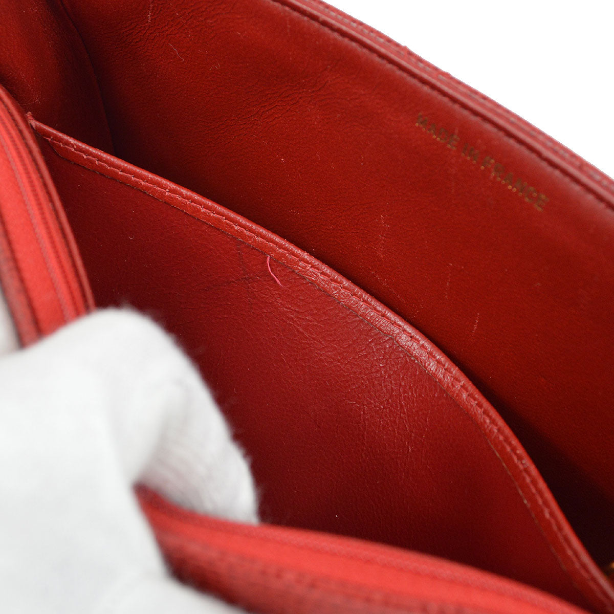 Chanel★ 1994-1996 Red Caviar Diana Flap Medium 13209