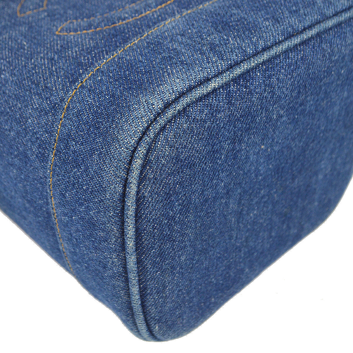 Chanel 1996-1997 Timeless Vanity Handbag Indigo Denim