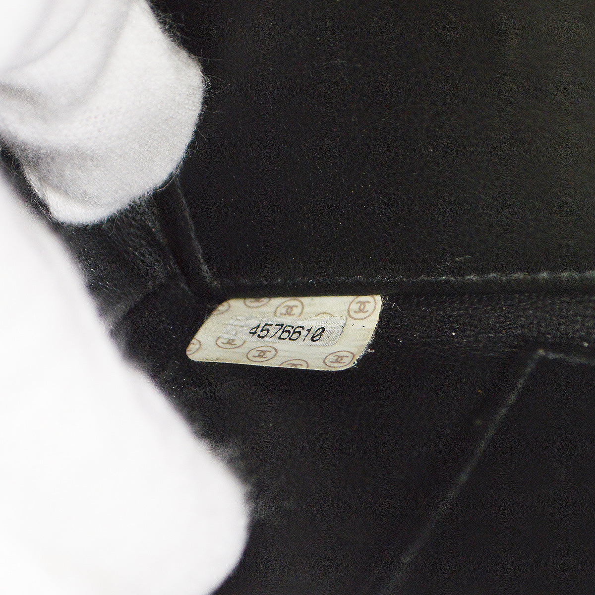 Chanel Chain Tote Handbag Black Caviar