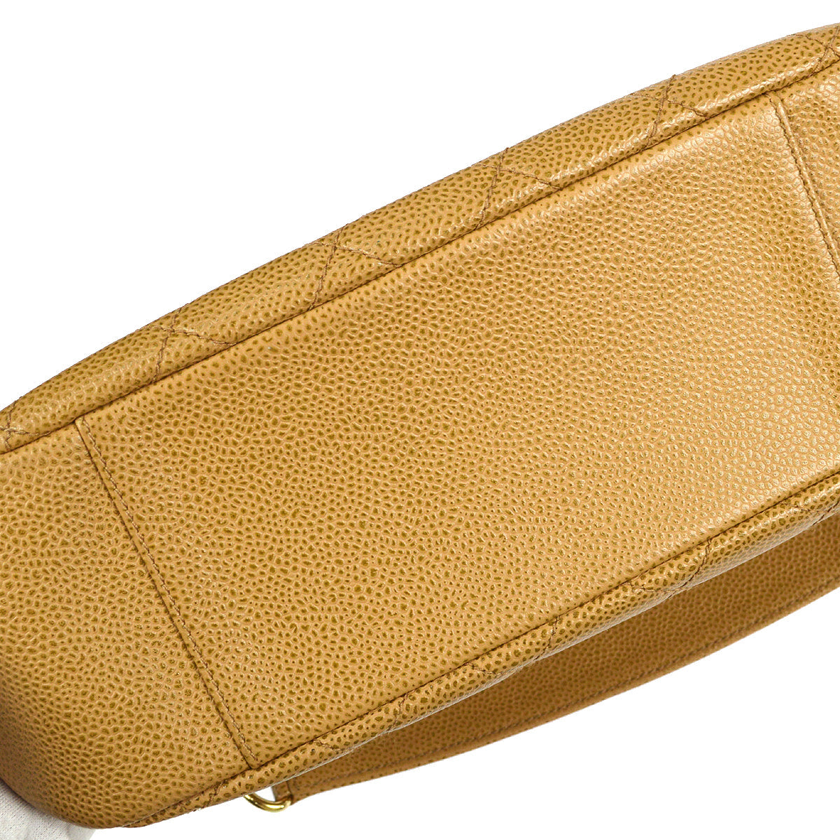 Chanel 2003-2004 Hobo Bag Beige Caviar