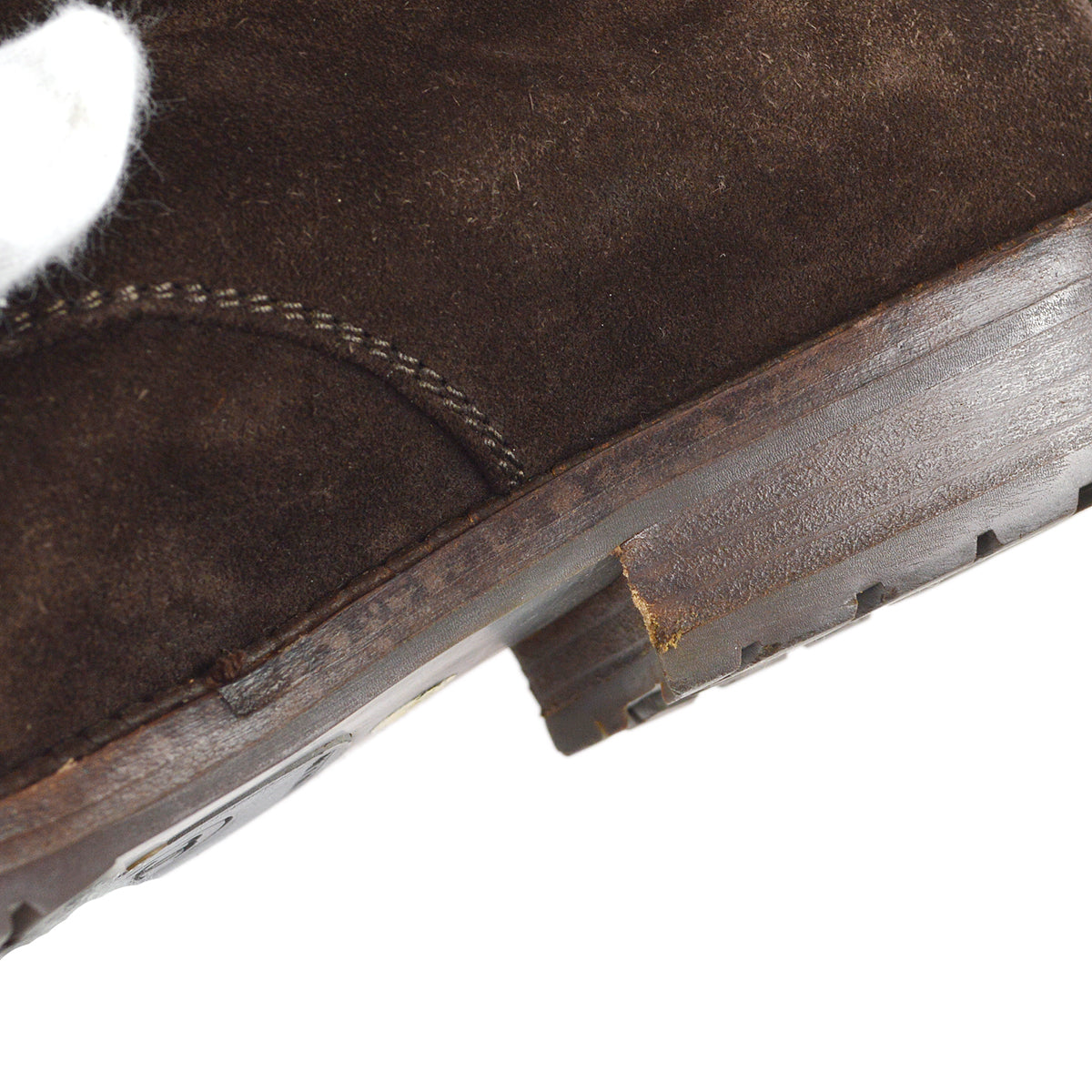 Chanel * Lace-up Boots Shoes #6 1/2