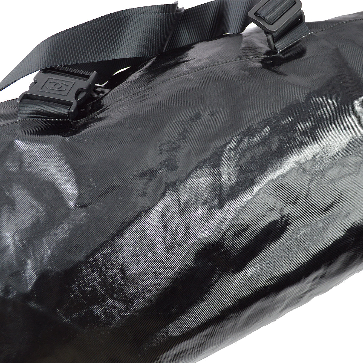 Chanel 2006-2008 Sports Line Black Vinyl Boston 55