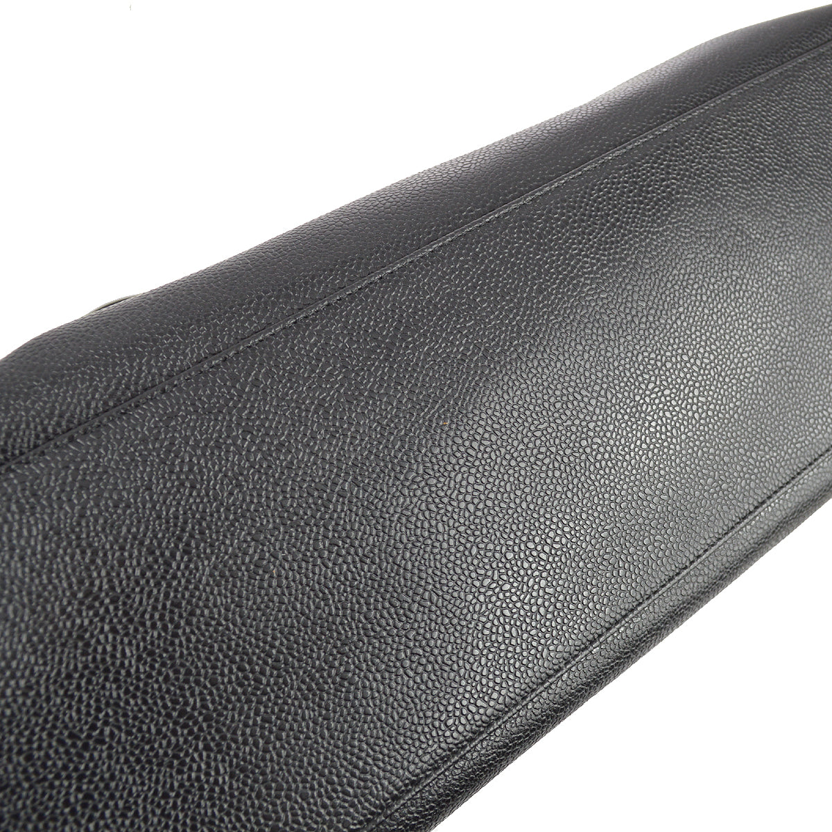 Chanel 1994-1996 Black Caviar Chain Shoulder Tote Bag