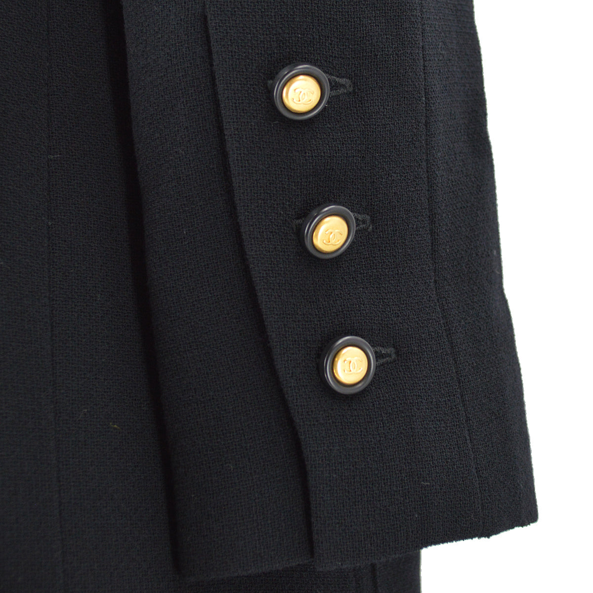Chanel 1996 fall peak-lapel wool coat #42