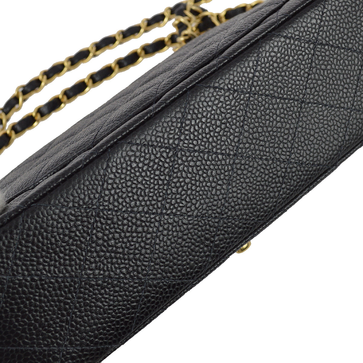 Chanel 2001-2003 Black Caviar Small Classic Double Flap Bag