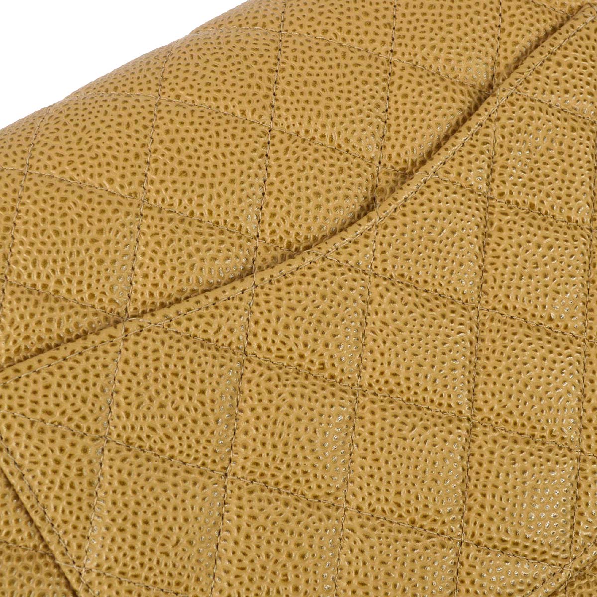 Chanel 2001-2003 Beige Caviar Medium Classic Double Flap Bag