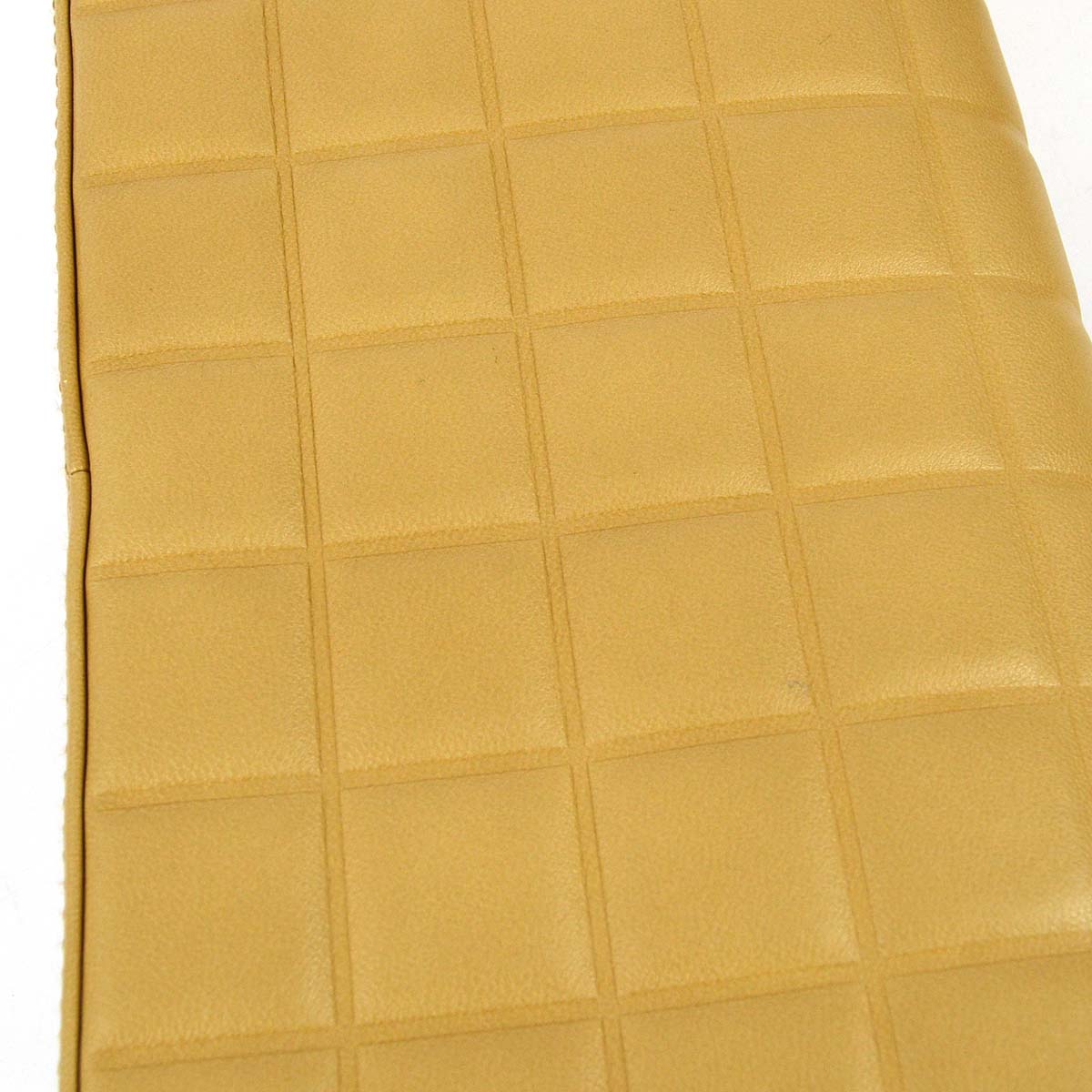 Chanel 2003-2004 Beige Lambskin Choco Bar Shoulder Bag
