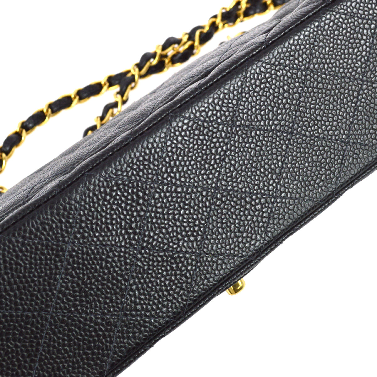 Chanel 2003-2004 Black Caviar Medium Classic Double Flap Bag