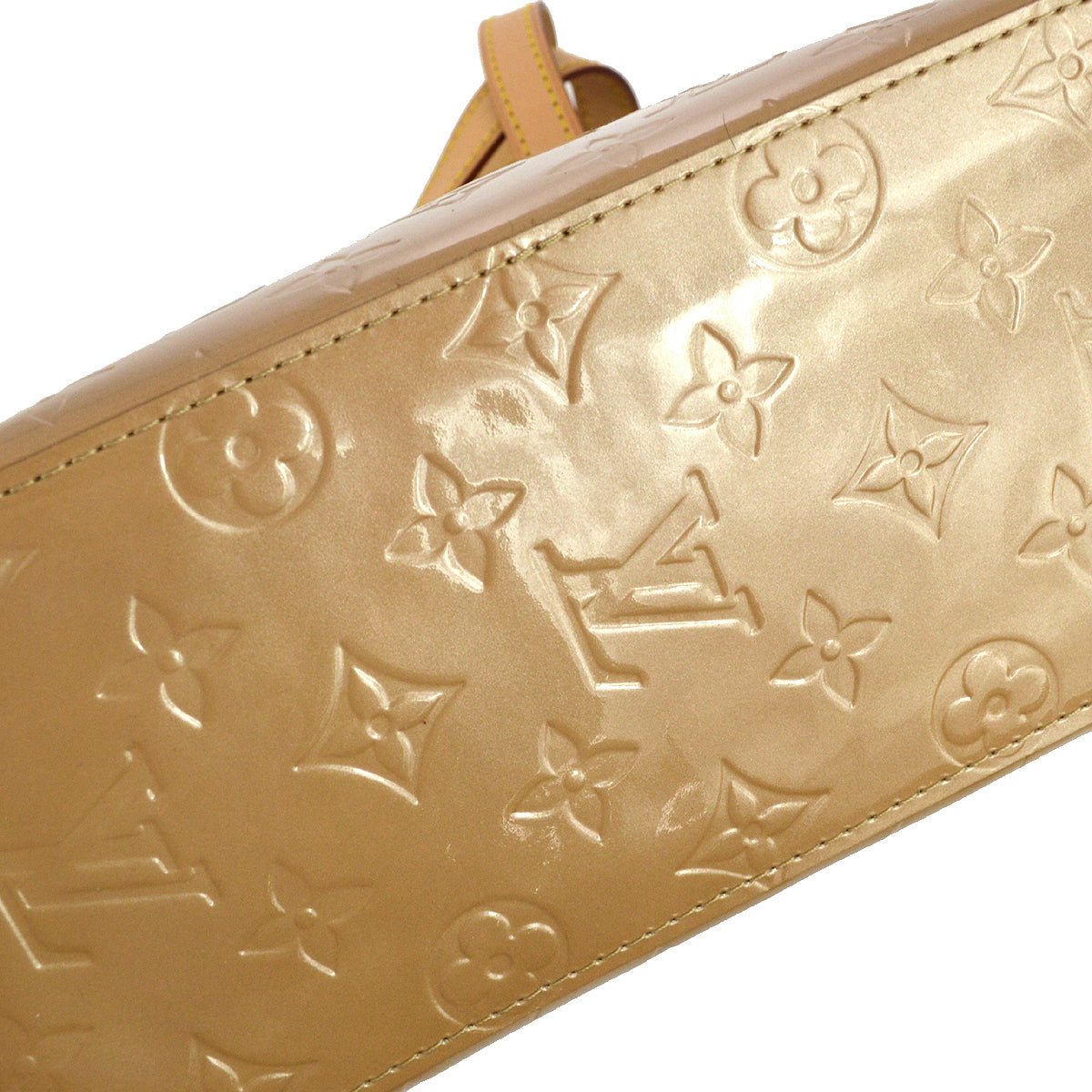 Louis Vuitton 2006 Beige Vernis Reade PM Tote Handbag M91334