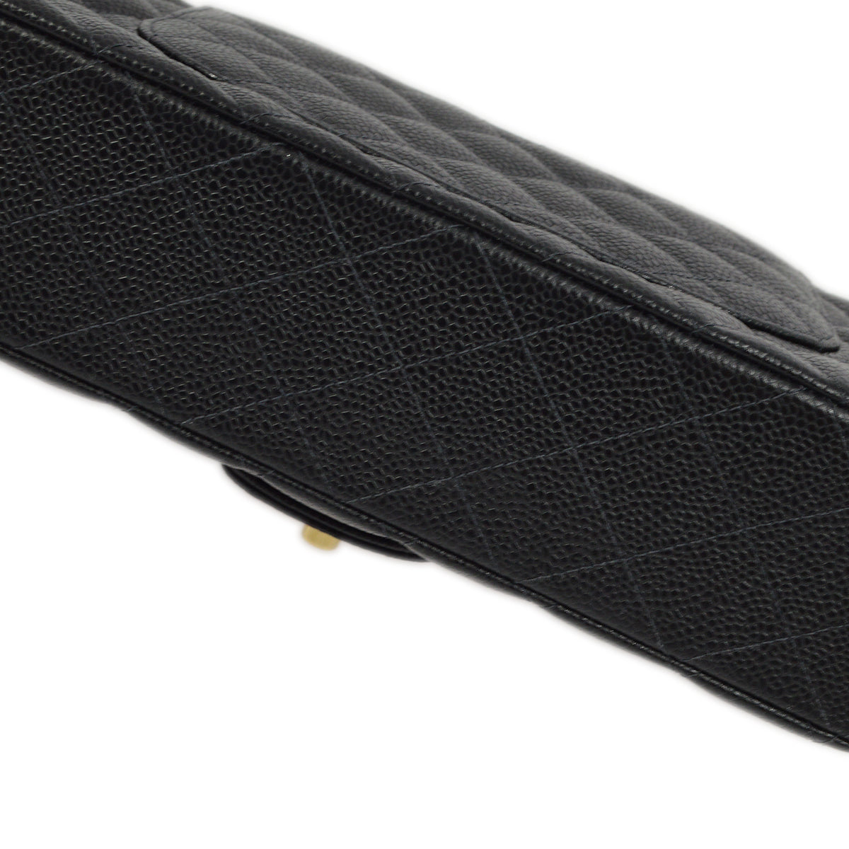 Chanel Black Caviar Medium Classic Double Flap Shoulder Bag