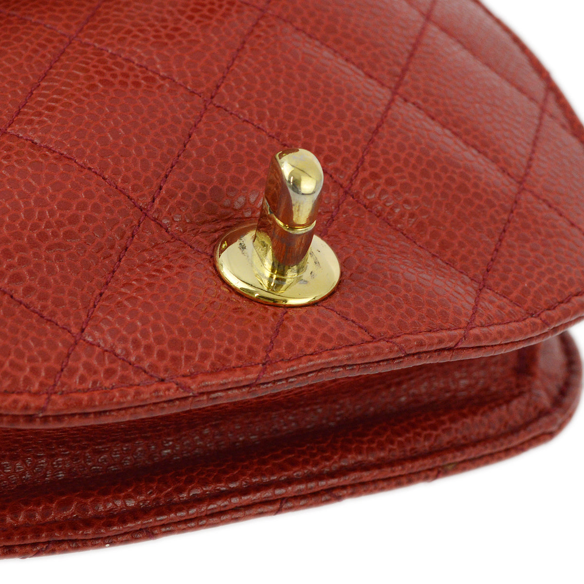 Chanel Red Caviar Waist Bum Bag #75/30