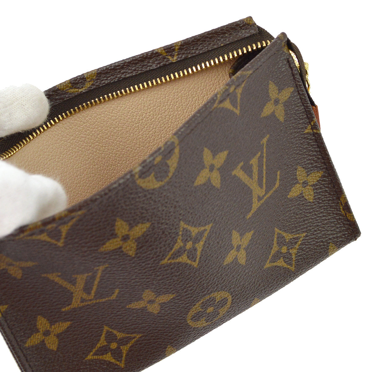 Louis Vuitton Monogram Poche Toilette 15 Cosmetic Pouch Bag M47546