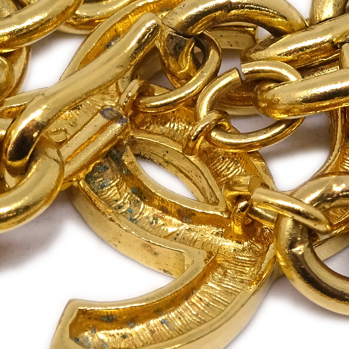 Chanel CC Chain Belt Gold 684 Small Good