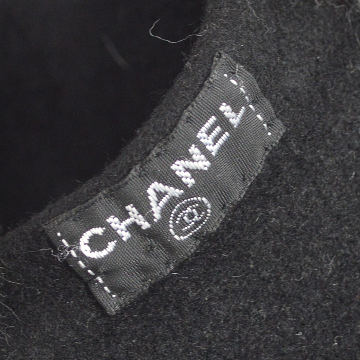 Chanel Oversize Black Hat Beret Small Good