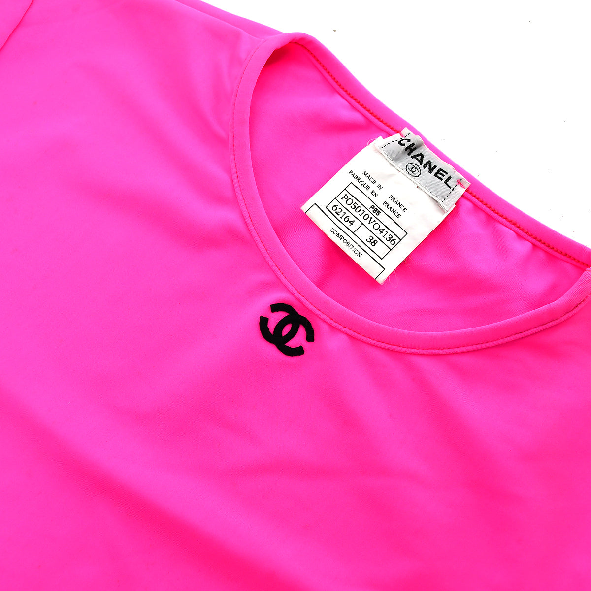 Chanel Cropped T-shirt Pink P95 #38