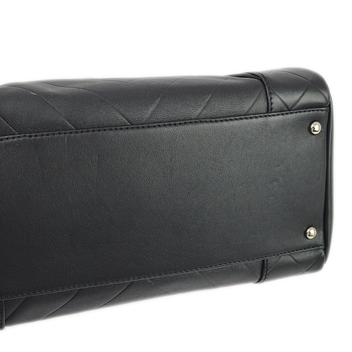 Chanel 2005-2006 Black Lambskin Chevron Handbag