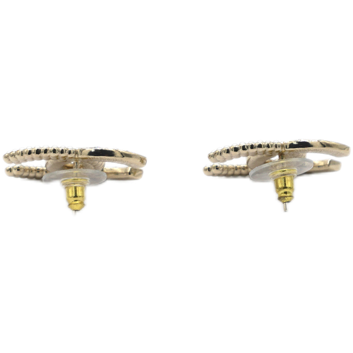Chanel Pearl & Crystal CC Logo Earring