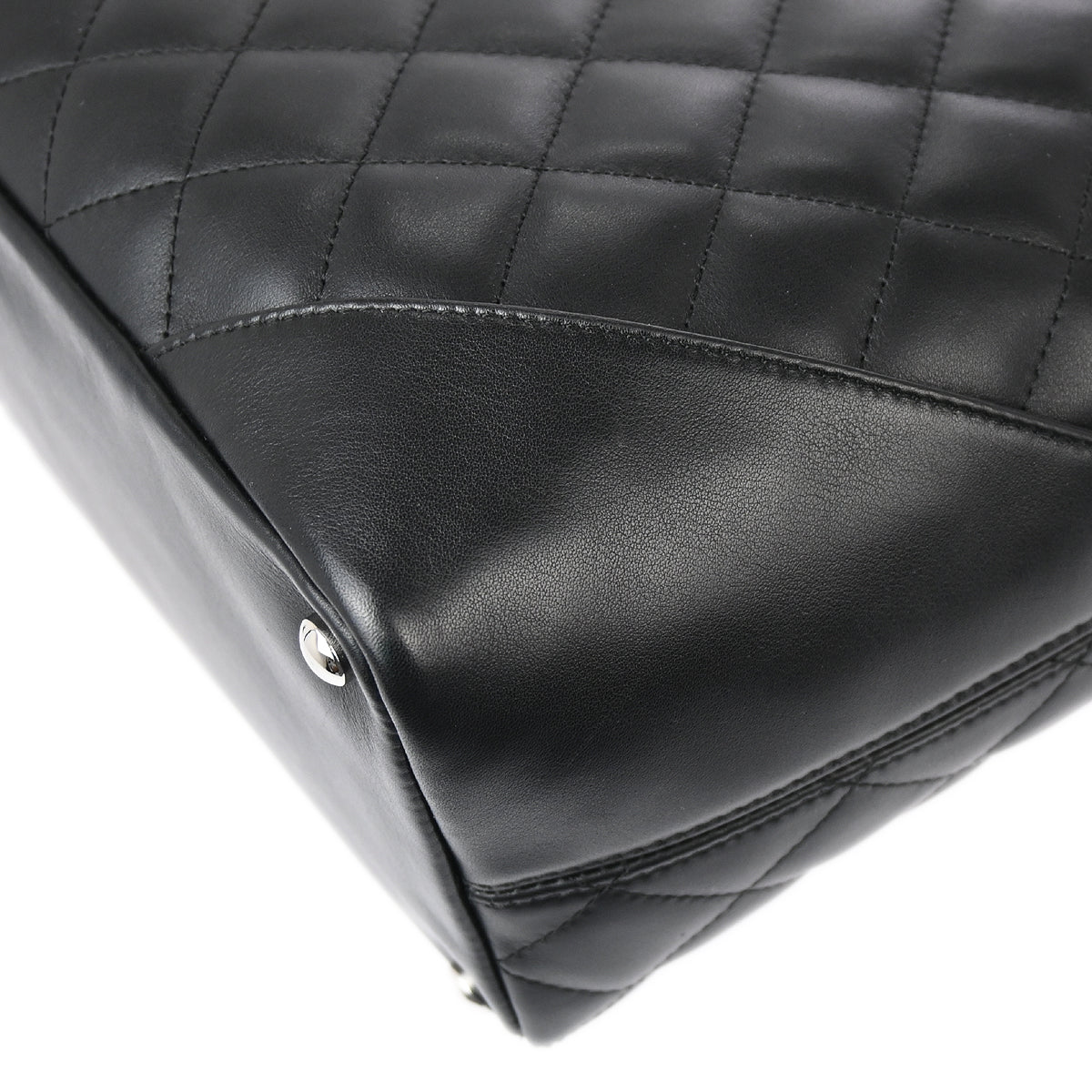 Chanel 2006-2008 Black Calfskin Cambon Ligne Tote Handbag