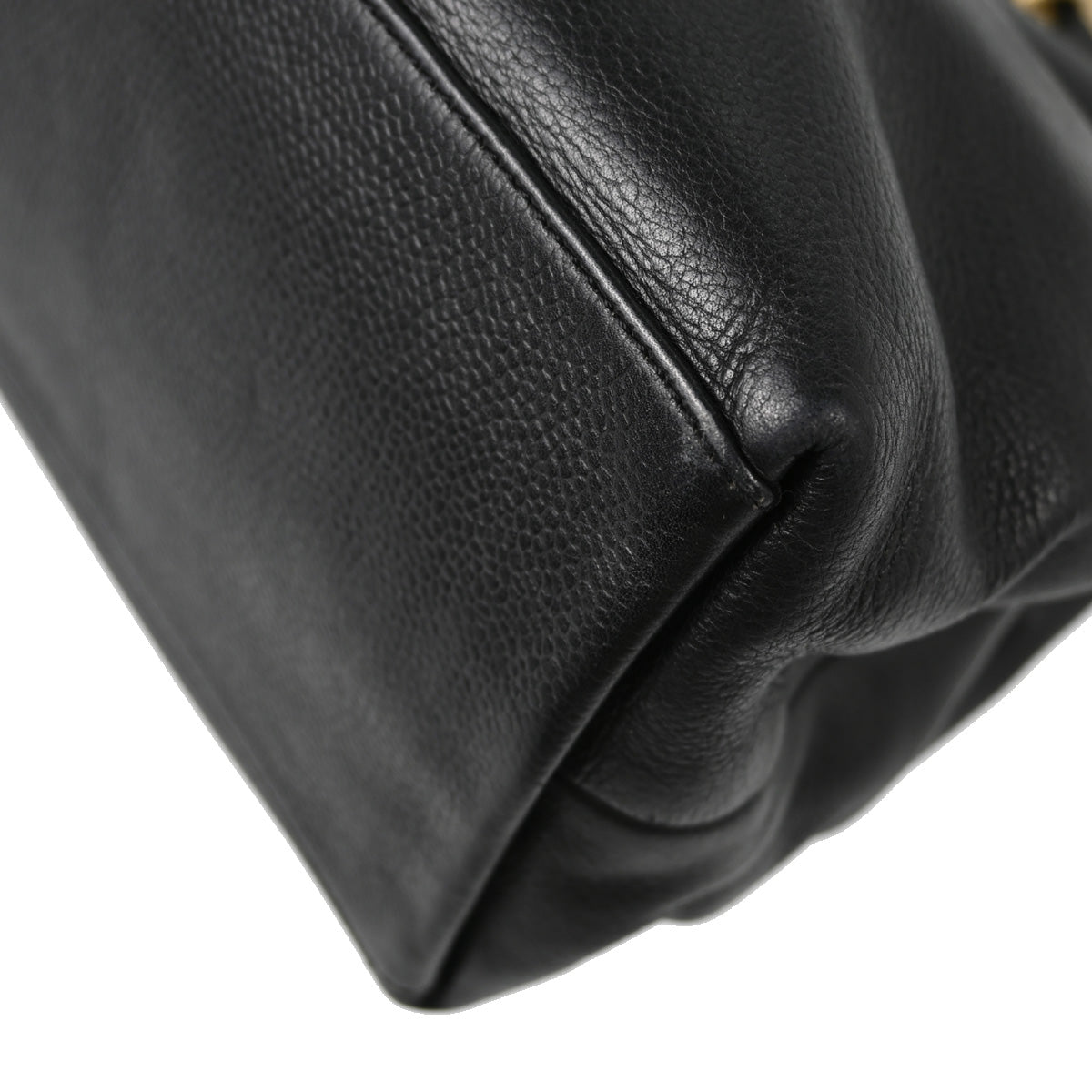 Chanel Black Calfskin Tote Handbag