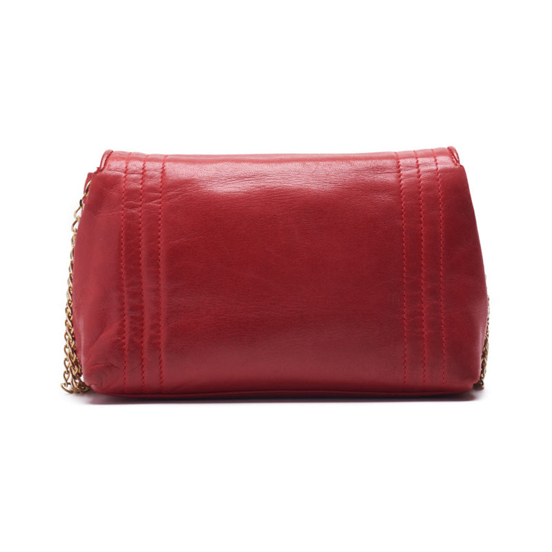 Chanel Mademoiselle Pushlock 5 Chain Shoulder Red Shoulder Bag Mini Shoulder Bag Shoulder Bag Hybrid 【 Ship】 Dharma Bookstore Online