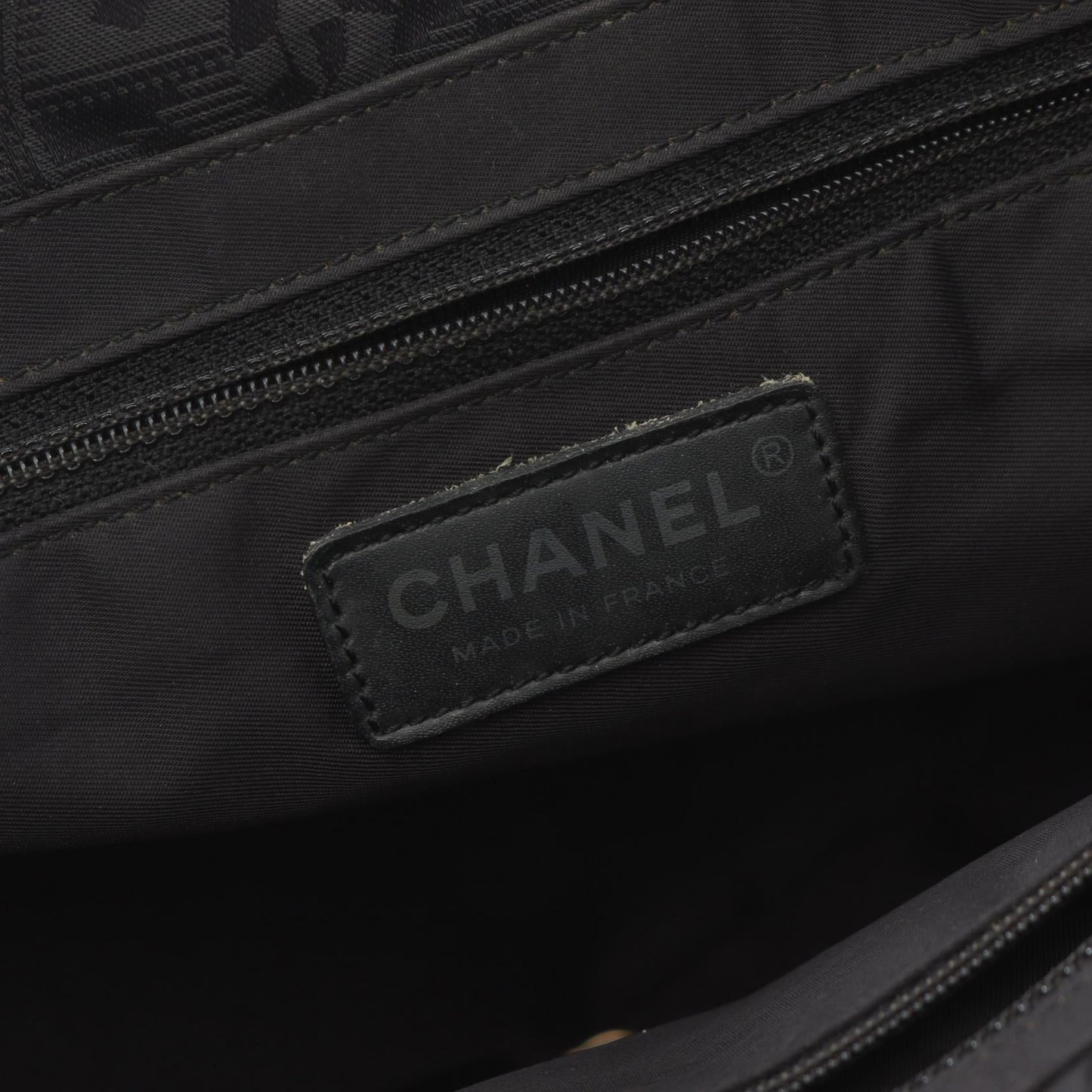Chanel New Travel Line PM Leather Nylon Canvas Tote Bag