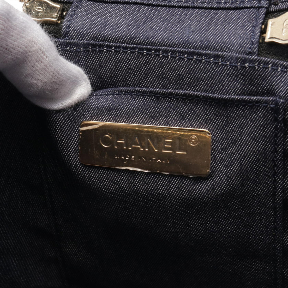 Chanel Lambskin Coco Mark Handbag Black AS0323