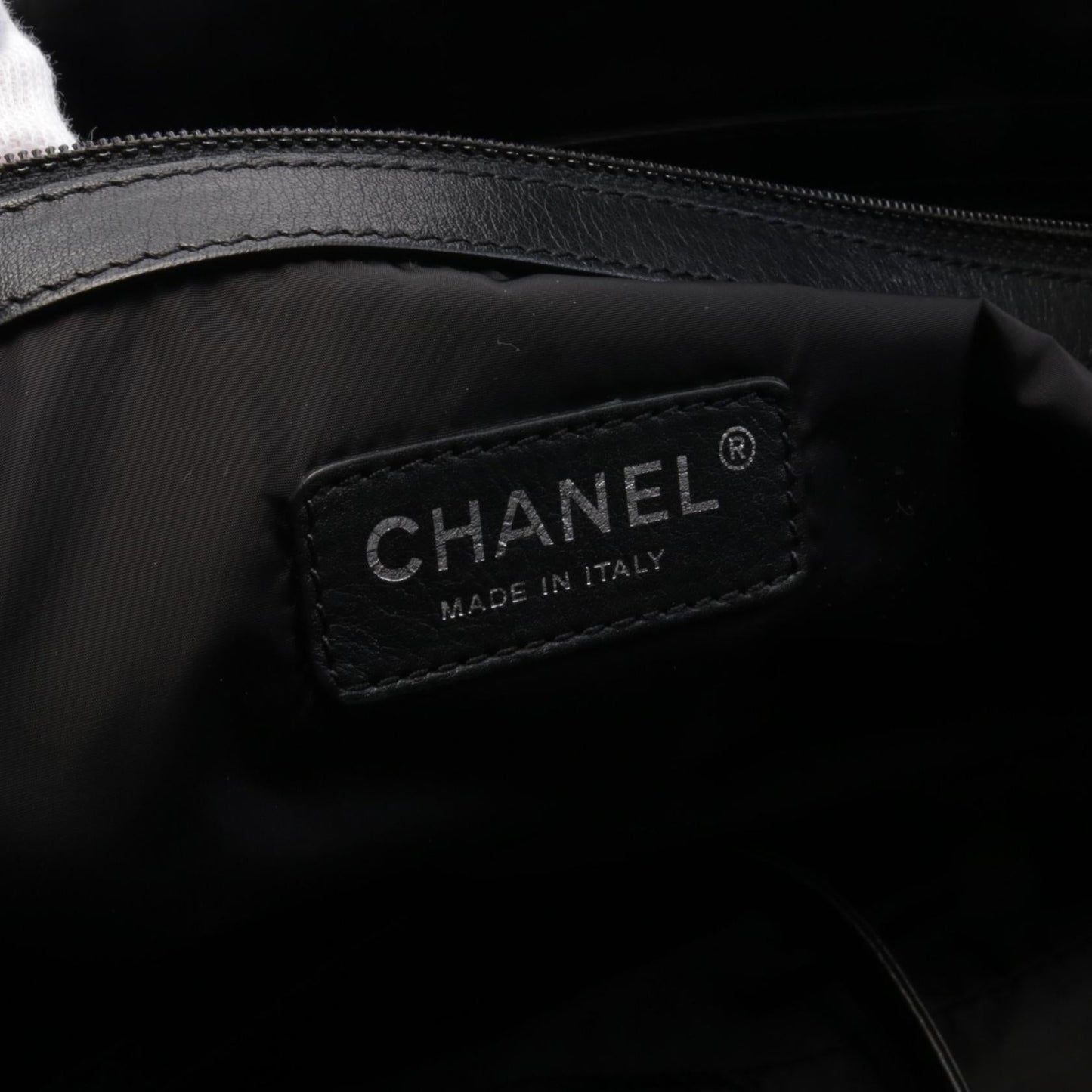 Chanel Coco Mark Nylon Leather Tote Bag