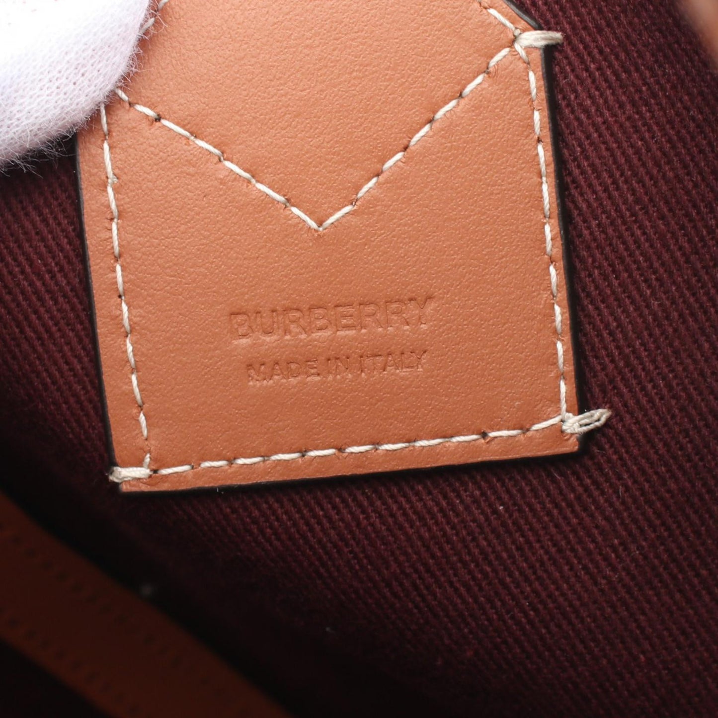 Burberry Mini London Vintage Check Canvas Leather 2way Tote Bag