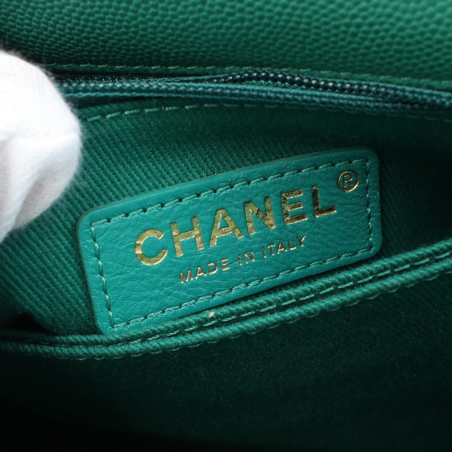Chanel Coco Handle Flap Caviar Skin Exotic Leather Handbag