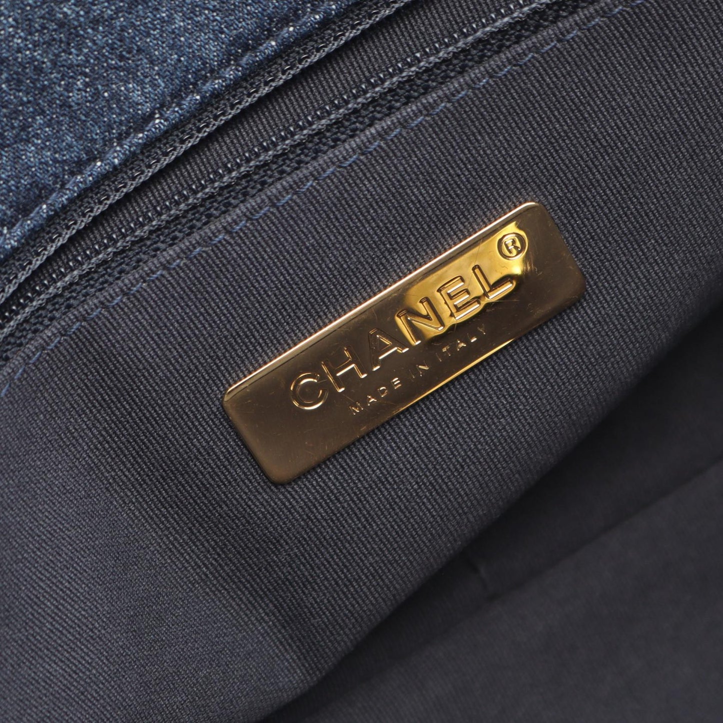Chanel 19 Matelassé Denim Shoulder Bag